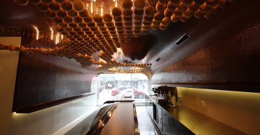 Невообразимый дизайн интерьера кафе-пекарни Omonia