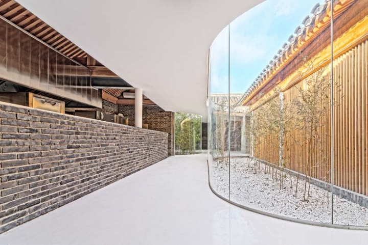 Декоративный камень в оформлении чайного домика от Arch Studio в Пекине