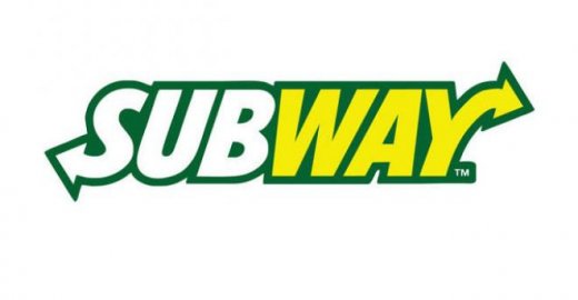 Яркая эмблема ресторана быстрого питания Subway
