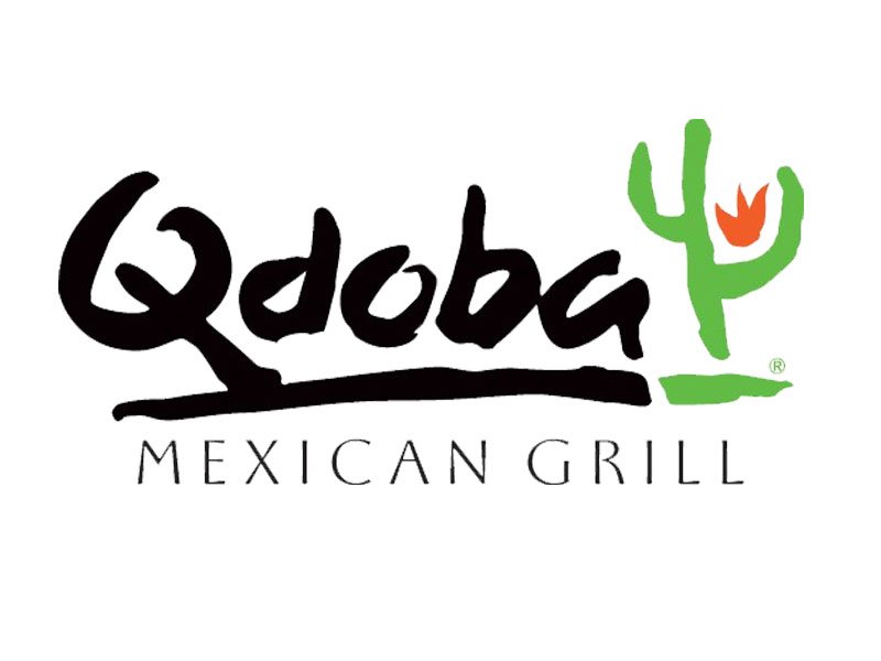 Красивая эмблема ресторана быстрого питания Qdoba Mexican