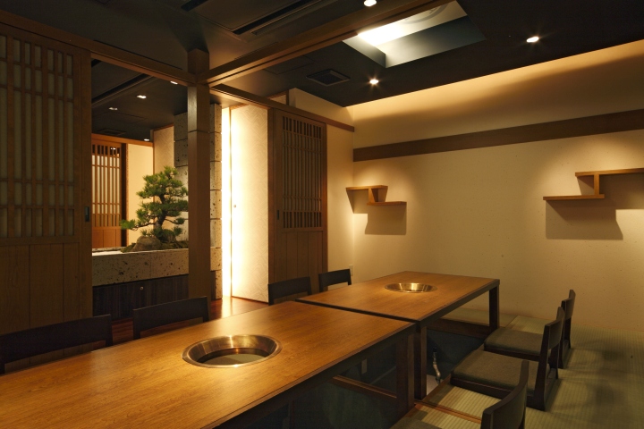 Посадочные места в японском ресторане