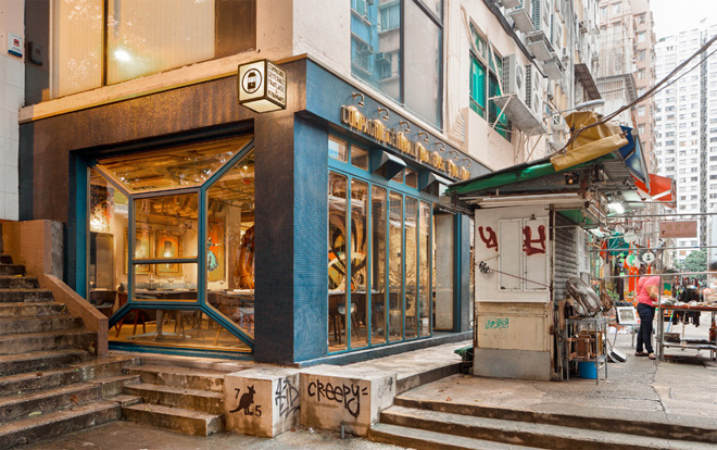 Внешний вид ресторана Bibo в Гонконге