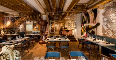 Экзотичное сочетание классической французской кухни и стрит-арта в облике ресторана Bibo