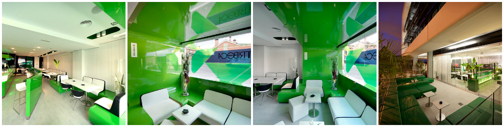 Интерьер ресторана Tribeca Heineken в Мадриде