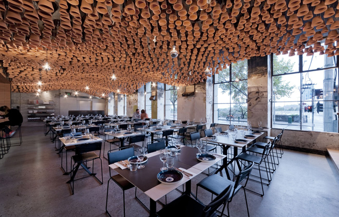 Дизайн интерьера ресторана Gazi в Мельбурне