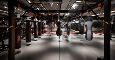 Интерьер спортклуба Boxing+ Wellness в Тайбэе