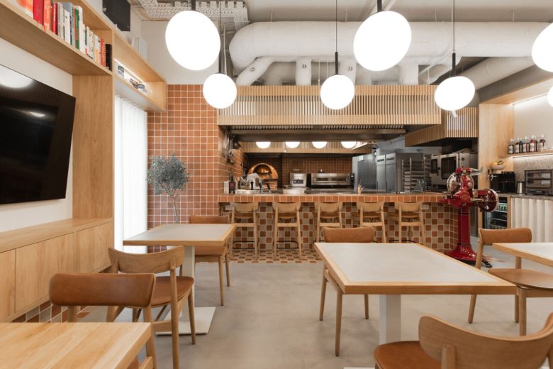 Учебная кухня Pizza Academy Bidfood с барной линией