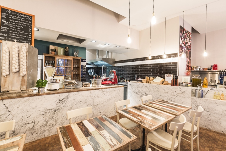 Дизайн интерьера кафе VINO & BASILICO: дух Италии в Берлине