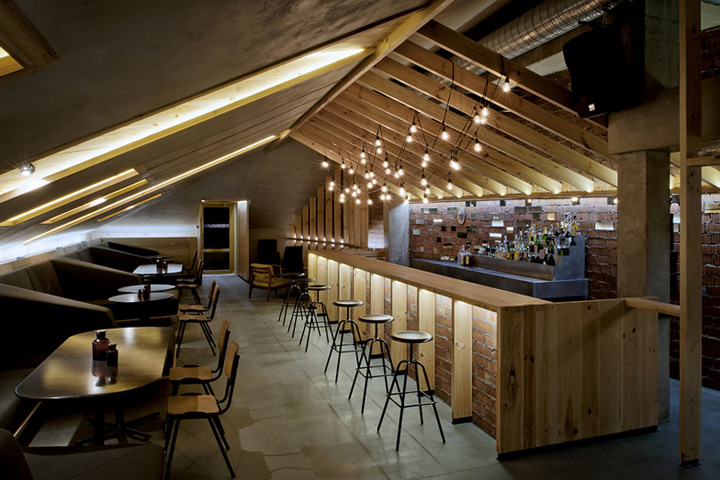 Роскошный интерьер ресторана ATTIC bar от Inblum Architects, Минск, Беларусь