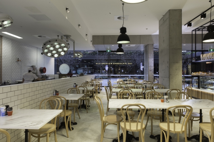 Современный интерьер кафе-кондитерской Autolyse Bakery в Сиднее