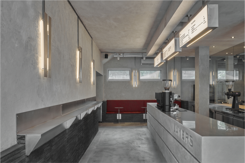 барная стойка Layers Bakery вид сбоку