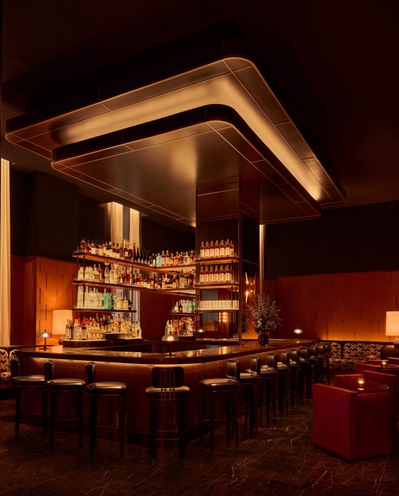 барная стойка ресторана La Tête d’Or