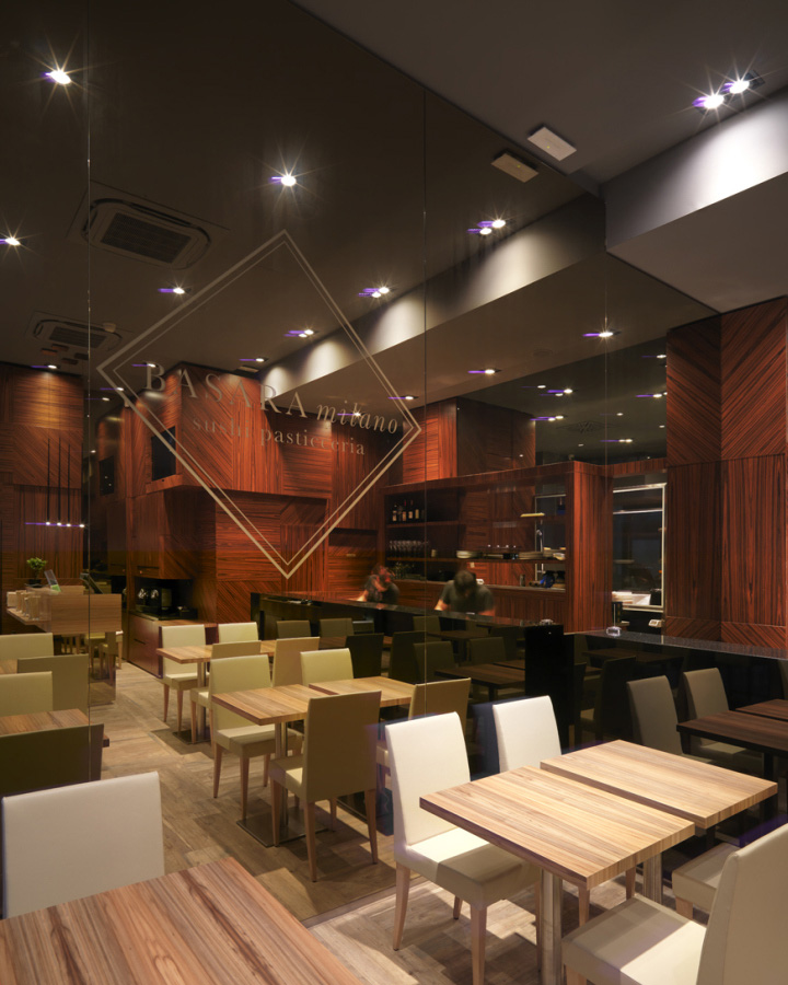 Оригинальный интерьер суши-ресторана Basara