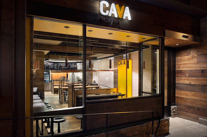 Экстерьер ресторана Cava Mezze Grill в США