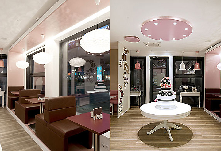 Уютный интерьер кафе Cupcake Boutique