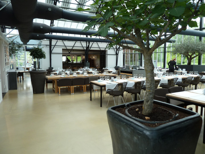 Растения ресторана De Kas в Голландии