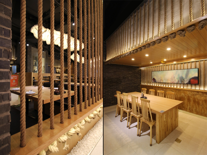 Канаты в интерьере ресторана Канаты в интерьере ресторана