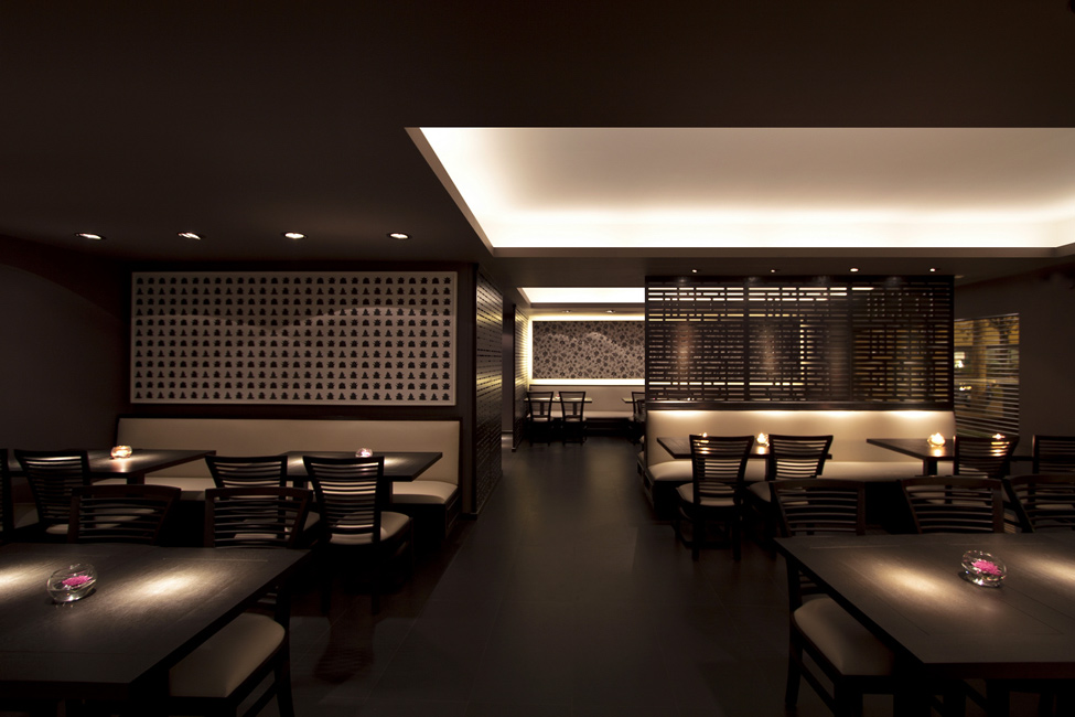 Стильный дизайн интерьера китайского ресторана Dim Sum Bar