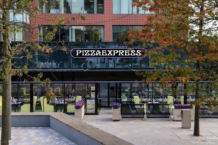 Дизайн интерьера пиццерии PizzaExpress
