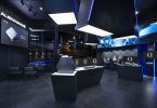 Тематический дизайн интернет кафе и магазина Alienware