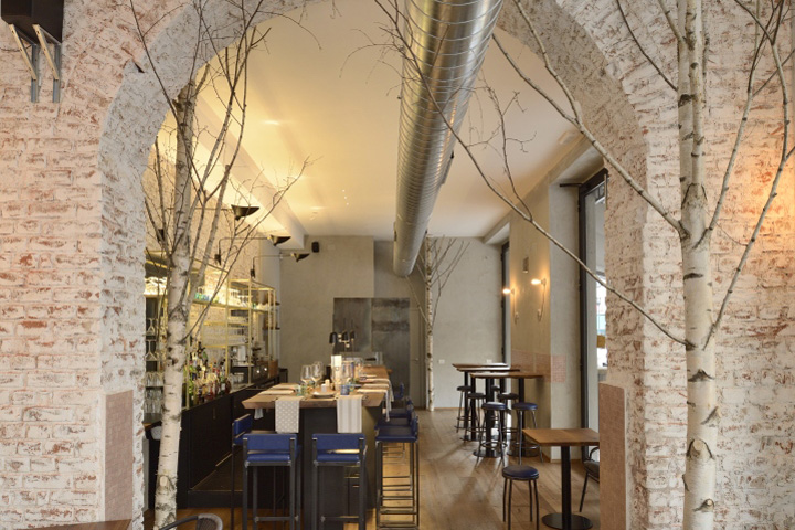 Дизайн интерьера кафе-ресторана Madera Milano в Италии