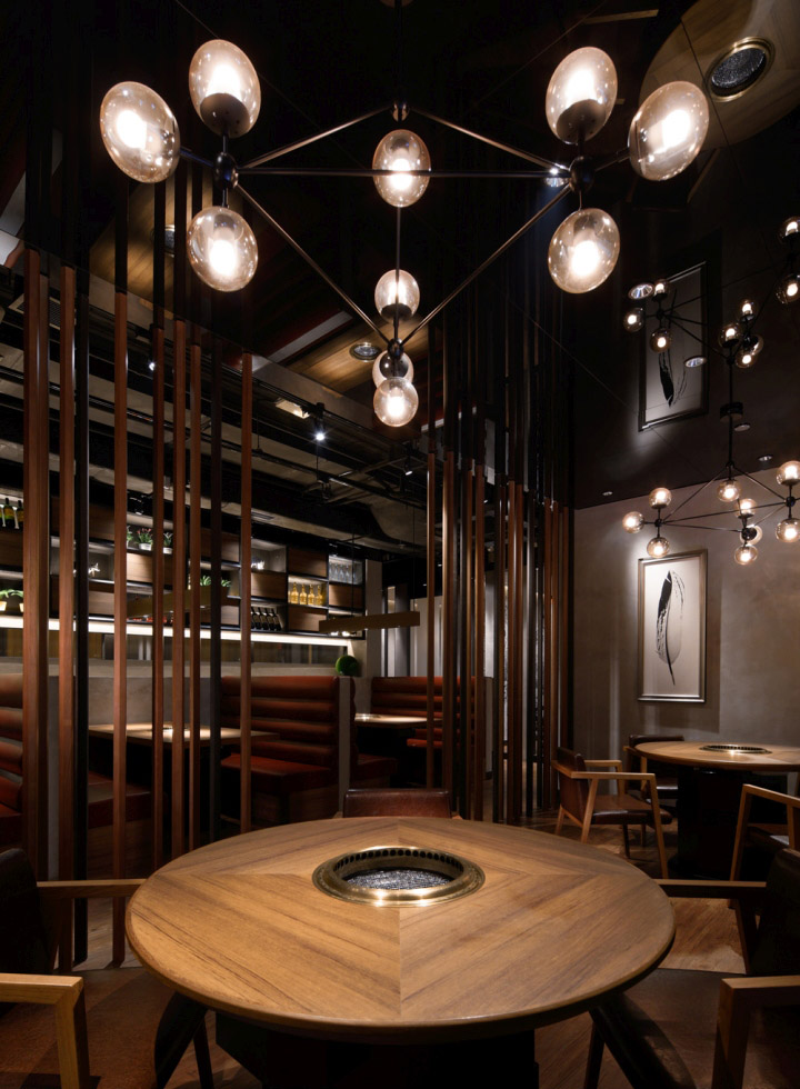 Фото дизайна интерьера ресторана в стиле лофт в Гонконге. Фото 2