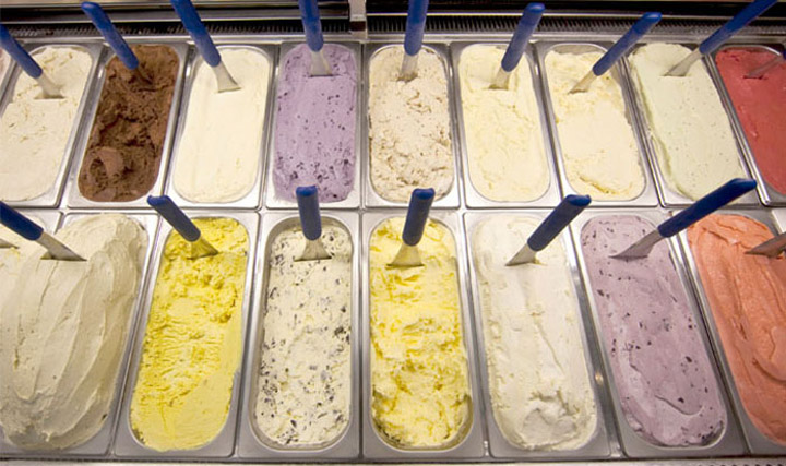Мороженое в кафе Glace
