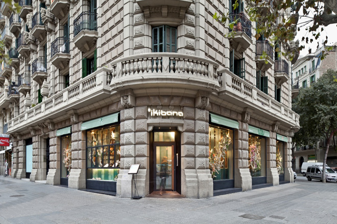 Фасад здания ресторана Ikibana в Барселоне