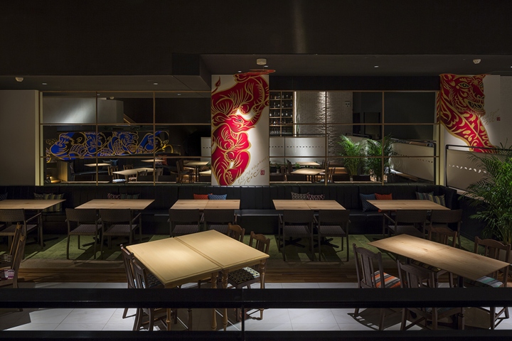 Интересный интерьер ресторана THE AGLIO GARDEN в Японии