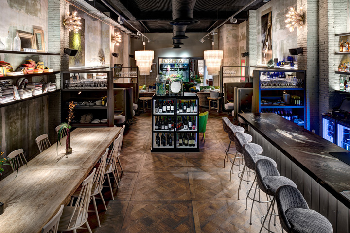 Дизайн интерьера магазина-кафе от Jaime Beriestain в Испании