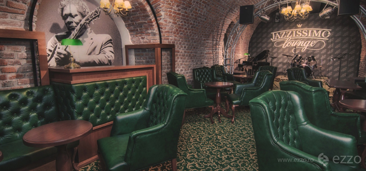 Современный интерьер ночного клуба Jazzissimo Lounge