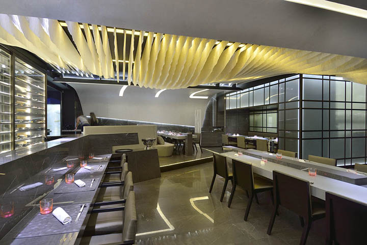 Изумительный интерьер ресторана KBK от студии GBCAA Architects в Мадриде