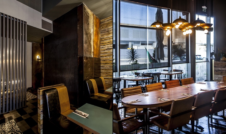 Красивый интерьер ресторана King George: деревянный стол