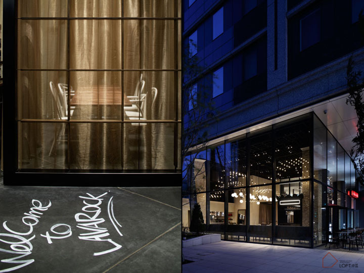 Коллаж. Удивительный интерьер ресторана Lavarock от студии HaKo Design в Токио