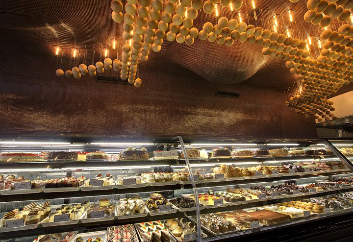 Потрясающий интерьер пекарни Omonia