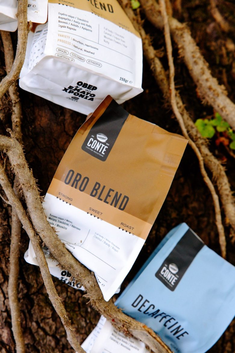 пачки на дереве Conte Espresso Blends