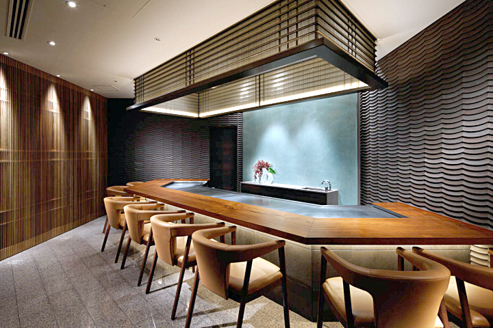 Восхитительный дизайн ресторана Wadakura в Токио от студии A.N.D.