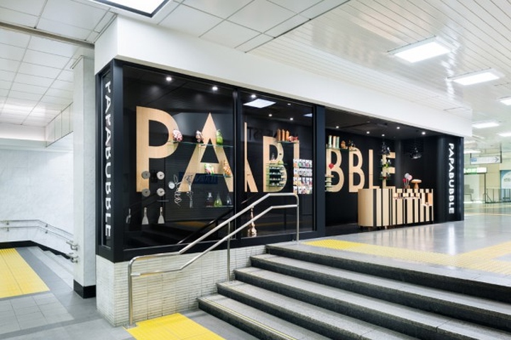 Роскошный интерьер кондитерской Papabubble в Токио
