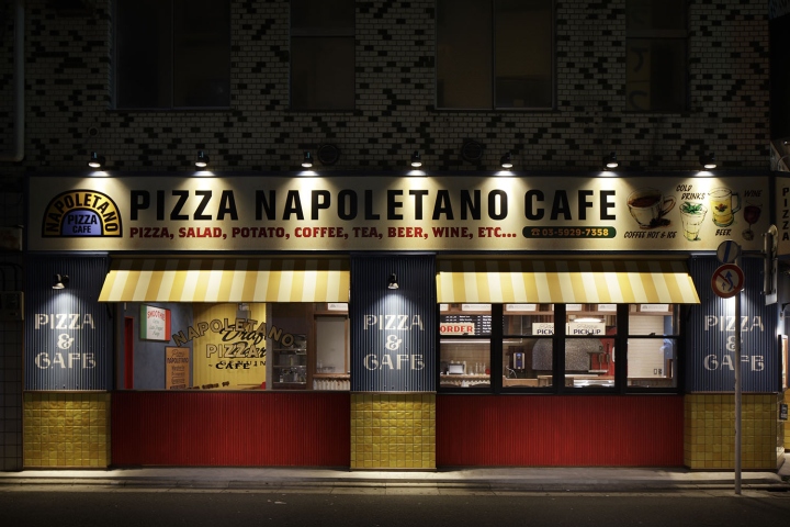 Креативный интерьер пиццерии Pizza Napoletano