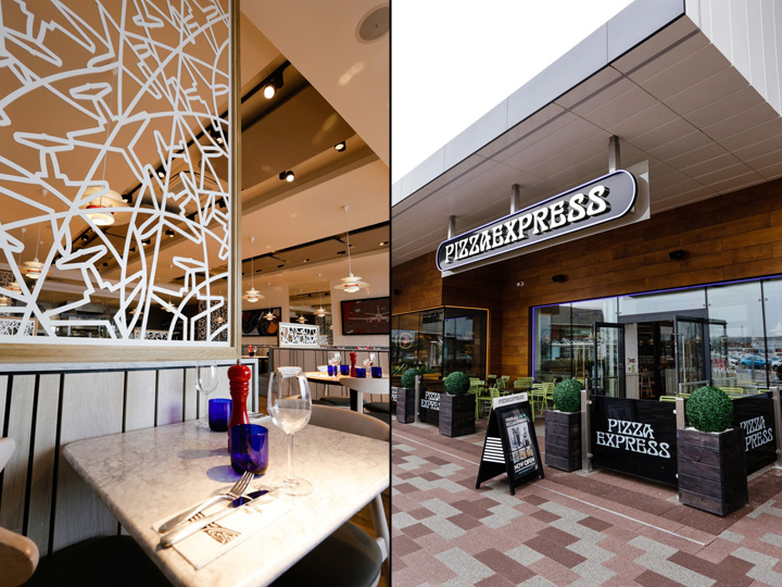 Уникальное оформление ресторана PizzaExpress от студии Creed Design