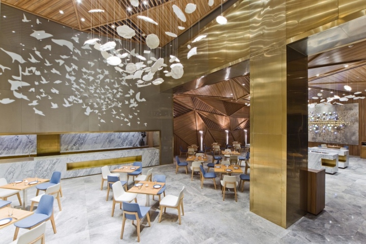 Восхитительный дизайн интерьера ресторана Grand Skylight Hotel от PANORAMA в Китае