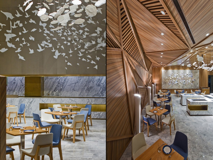 Необычный дизайн интерьера ресторана Grand Skylight Hotel от PANORAMA в Китае