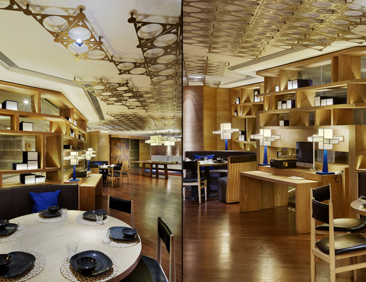Коллаж. Потрясающий ресторан Rong от Golucci International Design, Тяньцзинь