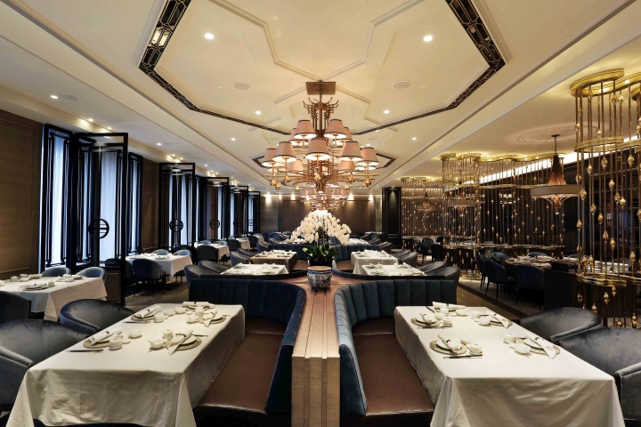Роскошный дизайн интерьера ресторана House of Yuen