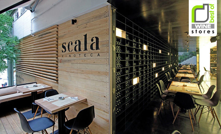Роскошный интерьер ресторана Scala Vinoteca