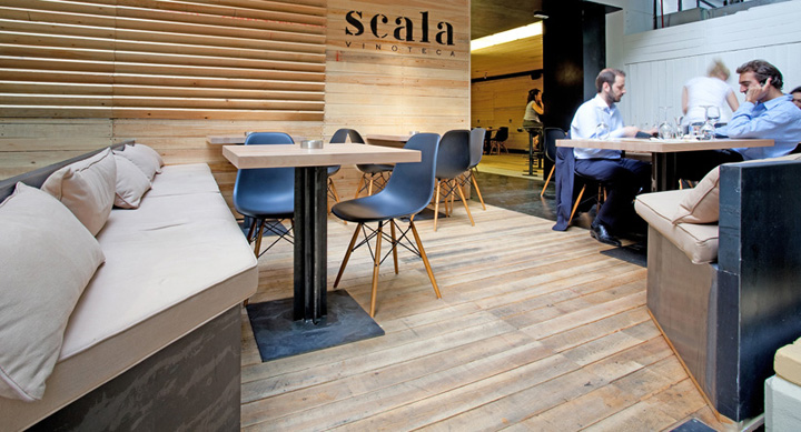 Безупречный интерьер ресторана Scala Vinoteca