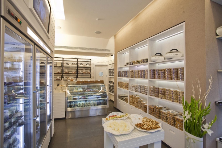 Современный интерьер булочной Shemo в Тель-Авиве