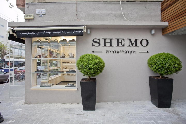 Креативный интерьер булочной Shemo в Тель-Авиве