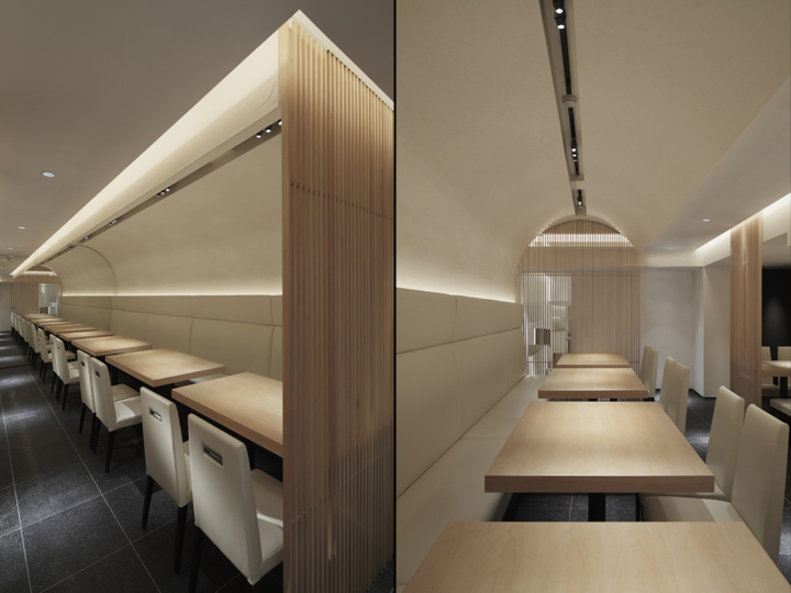Коллаж. Впечатляющий дизайн ресторана Shodai в Токио от Ichiro Nishiwaki Design Office