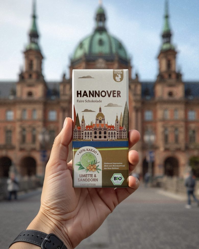 шоколад Edelmond на виде города